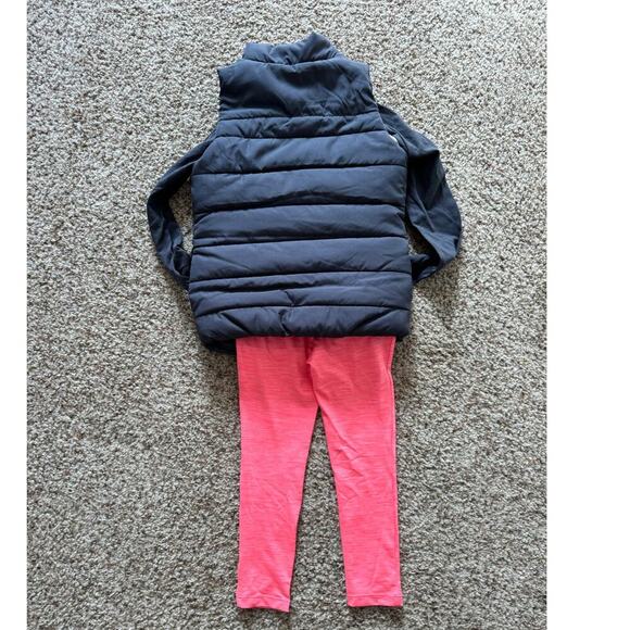 NEW!! PUMA Kids bundle outfit, Puffer vest, shirt & leggings, size 5, - Picture 4 of 5